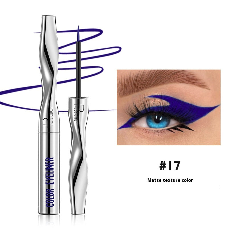Farbiger Eyeliner, wasserfest, schnelltrocknend, sehr fein, 24 Farben