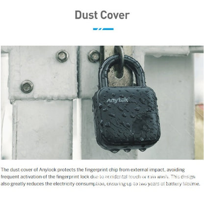 Intelligentes, wasserdichtes L3-Fingerabdruck-Vorhängeschloss
