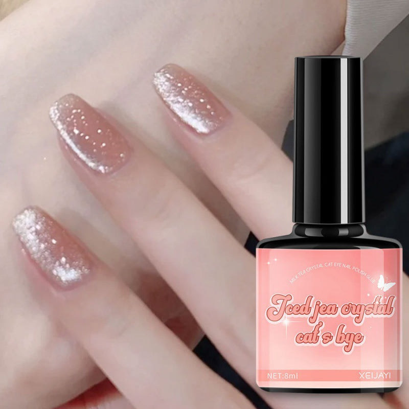 Iced Tea Crystal Cat Eye Series Nagellack Gel Changes