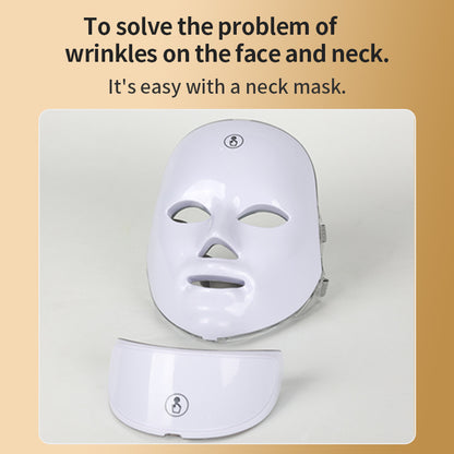 Bunte LED-Gesichtsmaske, Schönheitsgerät