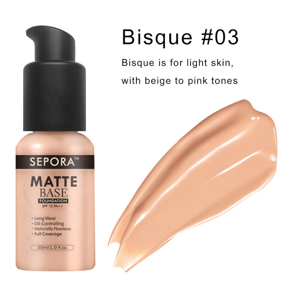 Isolierte wasserfeste, natürliche Concealer-Basis, matte flüssige Foundation, ölregulierende Foundation-Creme
