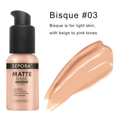 Isolierte wasserfeste, natürliche Concealer-Basis, matte flüssige Foundation, ölregulierende Foundation-Creme