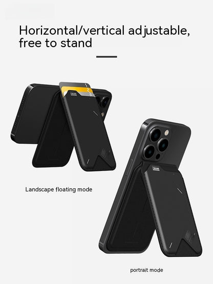 Magnetischer Klappkartenhalter G02, 2-in-1-Geldbörse, multifunktionaler, faltbarer Handyhalter, ultradünn und tragbar