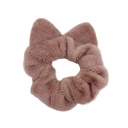 Plush Simple Cat Ears Large Intestine Hair Ring