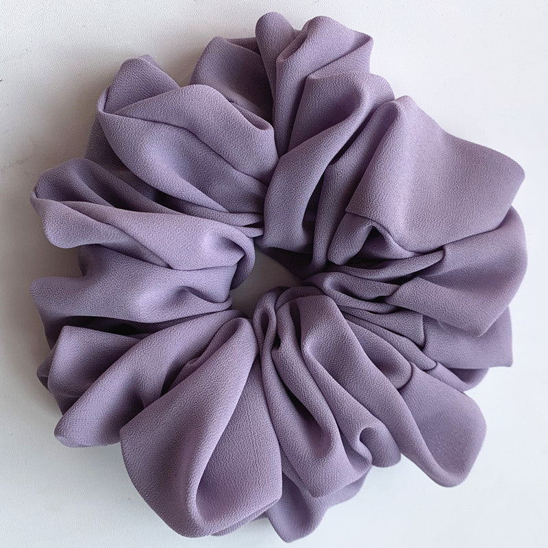 Großer Kopfstrauß aus Chiffon, Dickdarmring, Haarring