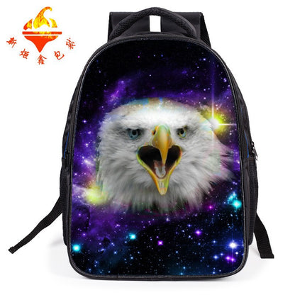 Children's cartoon schoolbag 1-3-6 grade burden on the load of tigers