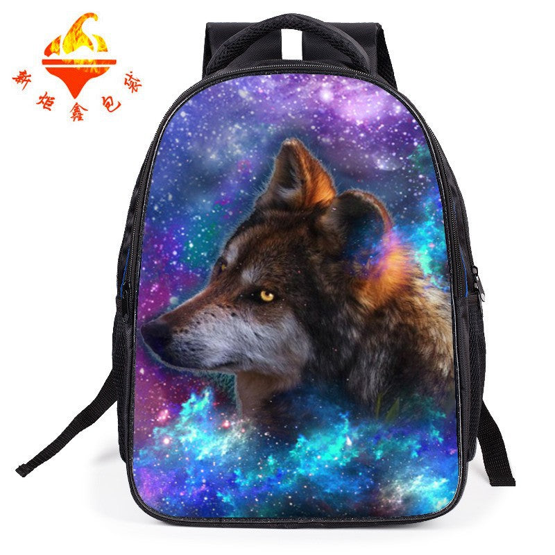 Children's cartoon schoolbag 1-3-6 grade burden on the load of tigers