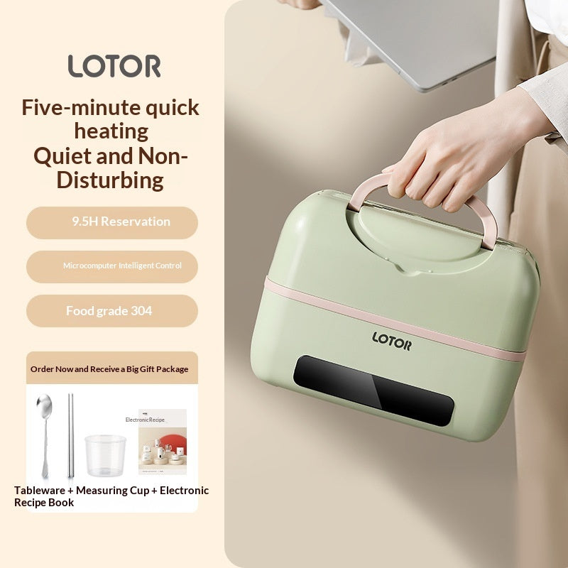 Multi-functional Double-layer Automatic Electric Heating Lunch Box For Office And School