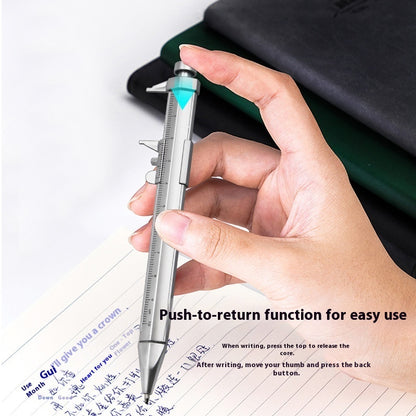 Kugelschreiber mit Skala, Kunststoff-Messschieber-Typ, kleines kreatives Geschenk, Schüler-Mehrzweckwerkzeug