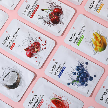 Feuchtigkeitsspendende und reparierende Frucht-Gesichtsmaske