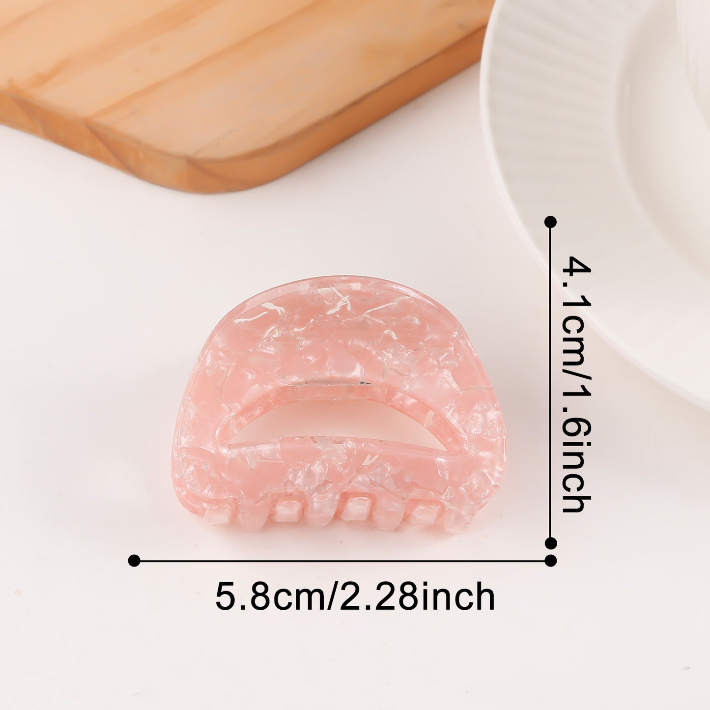 Retro-Haarspange mit Farbverlauf und Haifischmotiv