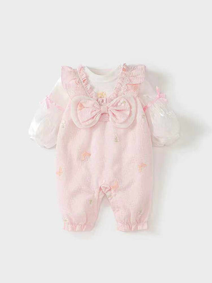 Frühling/Herbst 100-Tage-Strampler-Set für Babymädchen Vollmond