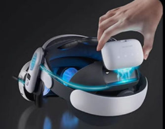 VR-Brille mit mehrfach verstellbarem Kopfband