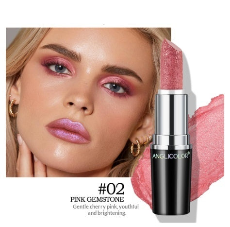 Nicht verblassender, nicht klebender Lippenstift mit lang anhaltendem Perlglanz