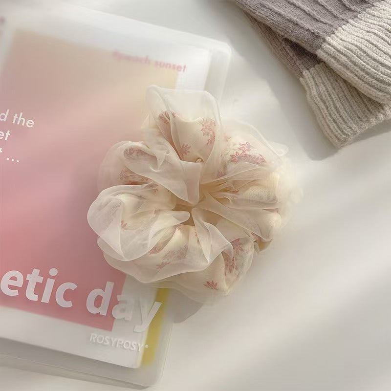 New Mesh Sense Bun Large Intestine Hair Band Female Head Rope