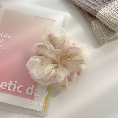 New Mesh Sense Bun Large Intestine Hair Band Female Head Rope