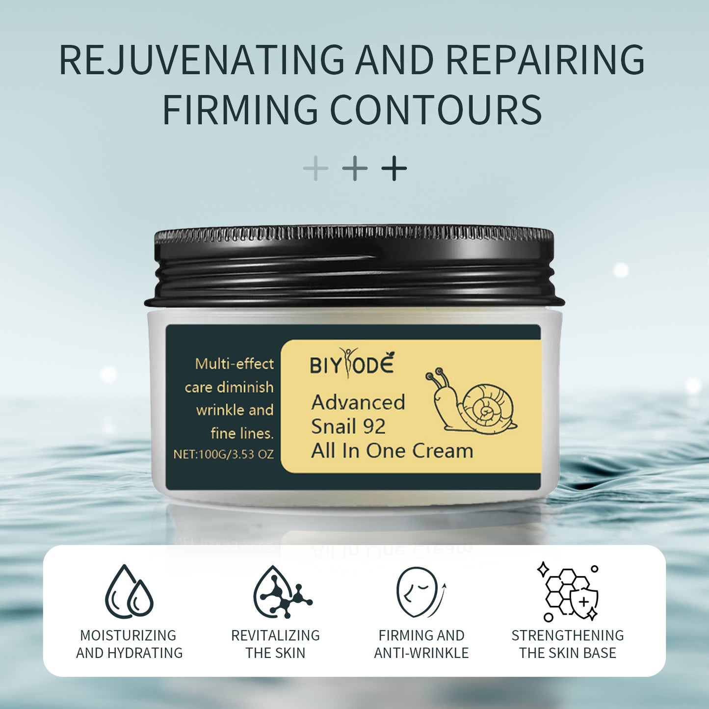 Anti-Aging-, straffende, liftende, feuchtigkeitsspendende und faltenreduzierende Gesichtscreme mit Schneckenextrakt 92 – die perfekte All-in-One-Gesichtscreme 