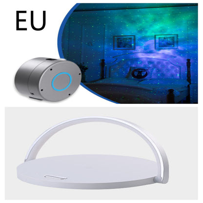 Tischleuchte mit schnellem Qi-Wireless-Ladegerät