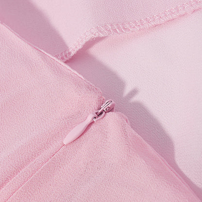 Women's Fashion Elegant Slim Satin High-waisted Skirt