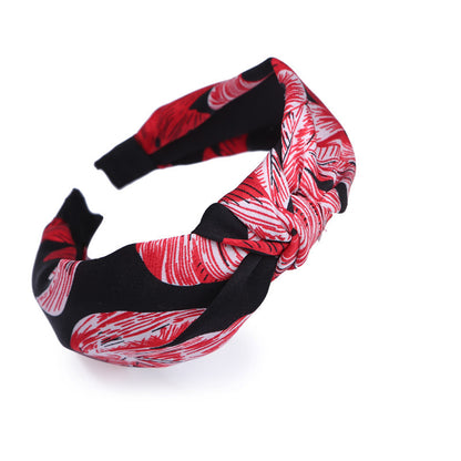 Simple Wide-Sided Knotted Face Wash Headband