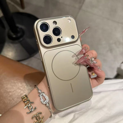 Magnetische All-inclusive-Handyhülle in Unifarbe mit Nano-Mattglas für MagSafe-Handys, kompatibel mit iPhone 17, Air, 16, 15, 14 und 13 Pro Max, mit kabelloser Magnetladefunktion und Schutzhülle