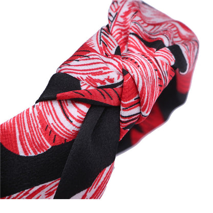 Simple Wide-Sided Knotted Face Wash Headband