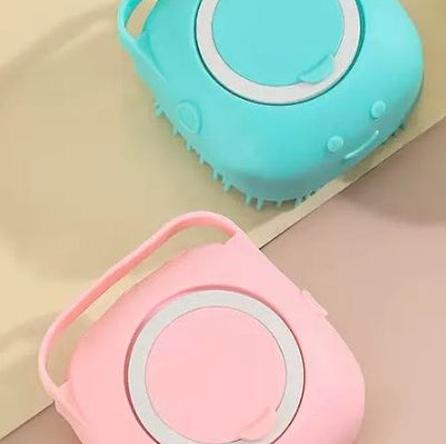 Silikon-Bade-Massagehandschuhe für Hunde, Bürste, Haustier-Katzen-Badezimmerreinigungswerkzeug, Kammbürste für Hunde, kann Shampoo einfüllen, Hundepflegezubehör