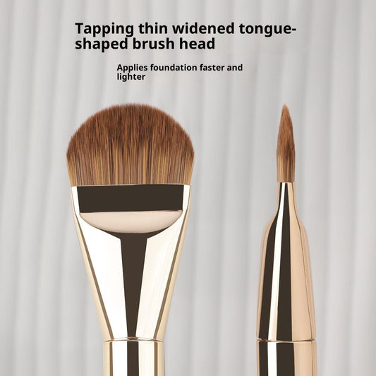 Tongue-shaped Foundation Ultra-thin Seamless Makeup Flat-head Foundation Brush