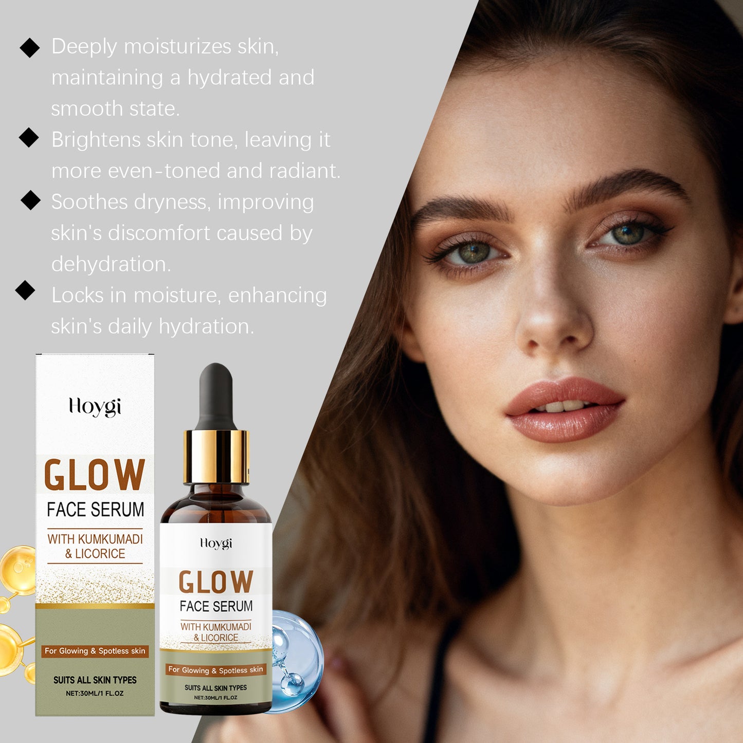 Strahlend schönes, aufhellendes Serum