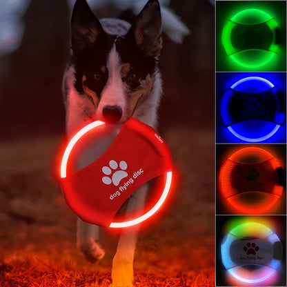 Leuchtende LED-Frisbees für Hunde – Interaktives Trainingsspielzeug – Hundespielzeug – Haustierzubehör – Haustierprodukte