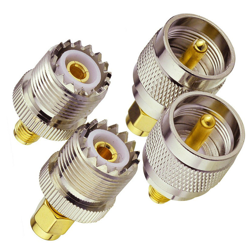 UHF-Stecker PL259, Buchse SO239, vierteiliges Set, SMASL16GPRS Intercom-Stecker, Motorradpassform, Buchse