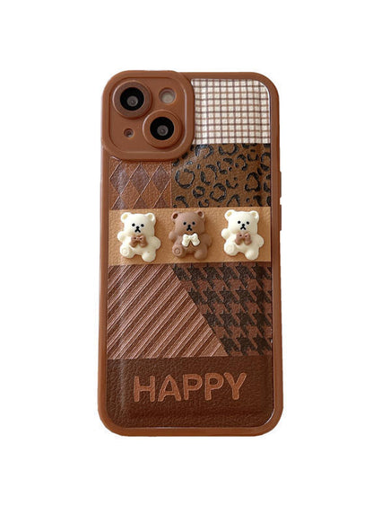 Hochwertige Handyhülle aus Leder und Silikon mit Stoßschutz