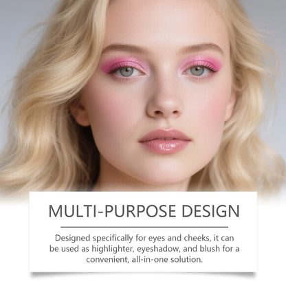 Alltagstaugliche, tragbare Mehrzweck-Make-up-Palette mit natürlichen Inhaltsstoffen für Augen und Wangen