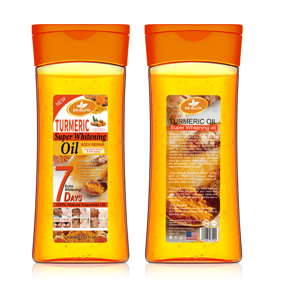 DR Kurkuma Super Whitening Hautreparatur Anti-Poren Körperöl 