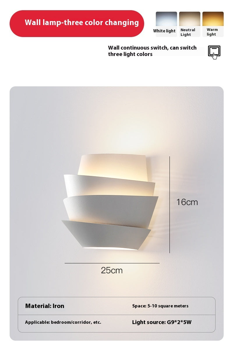 Wandleuchte mit Tannenzapfenmotiv, Nachttischlampe, Flur-Dekorationswandleuchte