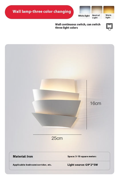 Wandleuchte mit Tannenzapfenmotiv, Nachttischlampe, Flur-Dekorationswandleuchte