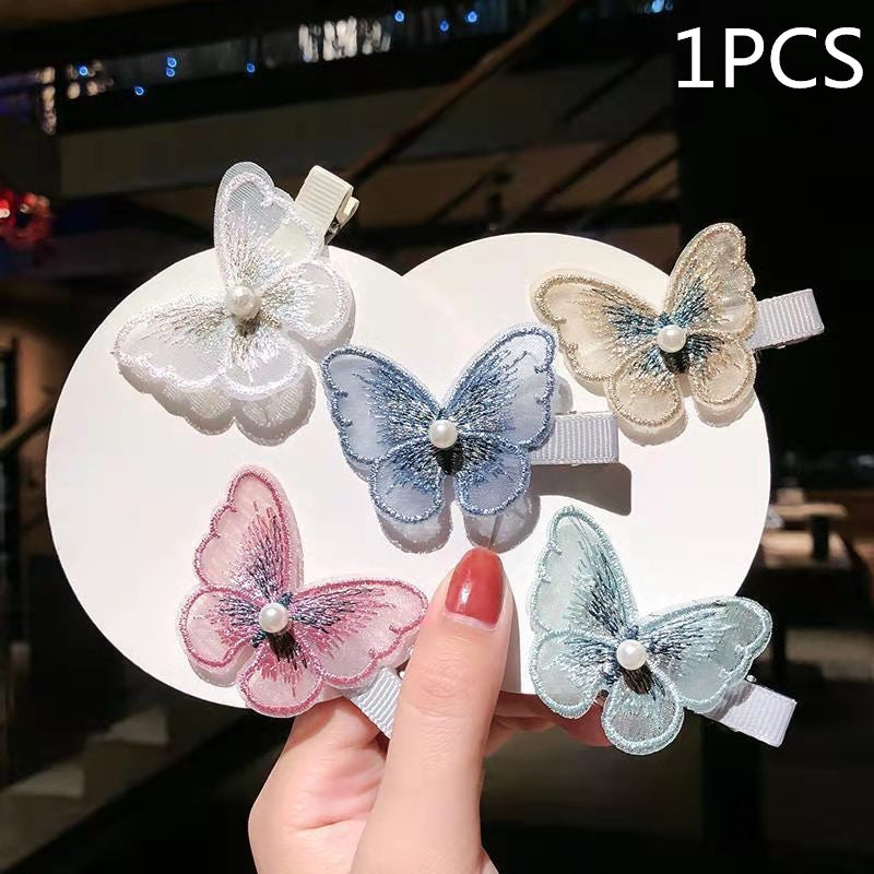 Koreanische Kristall-Seestern-Haarspange, seitliche Damen-Haarspange, Entenschnabel-Haarspange, Macaron-Haarspange