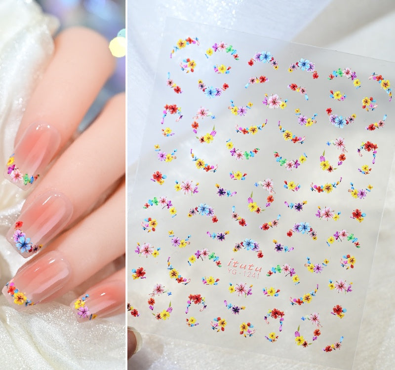 Kamelie 5D Relief Nagelsticker Stereo Ornament