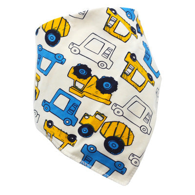 Baby-Lätzchen, wasserdicht, dreieckig, aus Baumwolle, mit Cartoon-Motiv, Baby-Bandana-Lätzchen, Sabberlätzchen für Neugeborene, saugfähiges Tuch