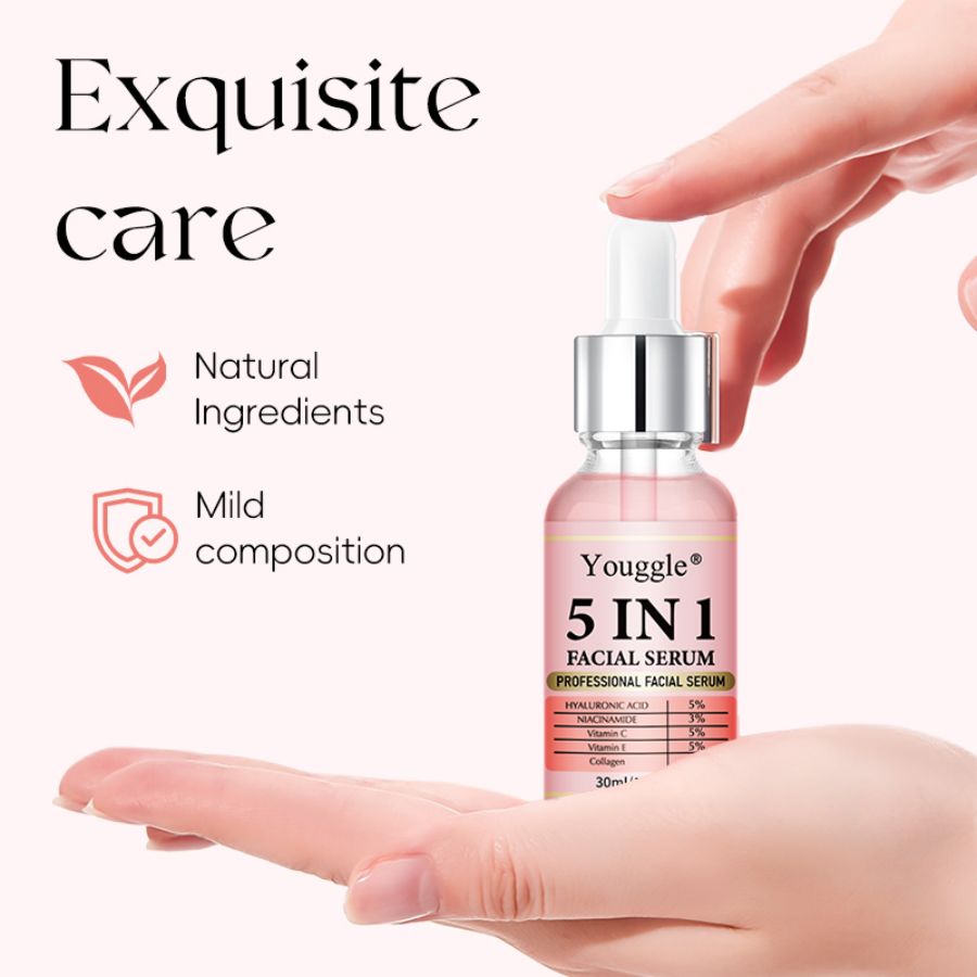 OEM/ODM Private Label 5-in-1 Gesichtsserum – Komplettlösung für eine strahlende Haut 