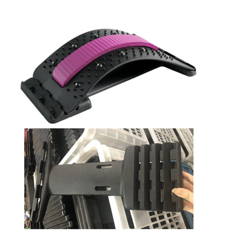 Rückenstrecker, verstellbar, Rückenknacker, Massagegerät für Taille, Nacken, Fitness, Lendenwirbelsäule und Halswirbelsäule, Schmerzlinderung