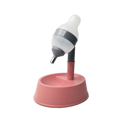 Automatischer Wasserspender für Haustiere mit Ständer, Futternapf und verstellbarer Höhe, Wasserflasche für Katzen und Hunde, Trinkbrunnen