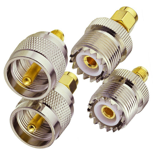 UHF Male PL259 Female Connector SO239 Four-piece Set SMASL16GPRS Intercom Male Motorcycle Fit Female