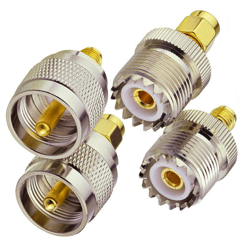 UHF-Stecker PL259, Buchse SO239, vierteiliges Set, SMASL16GPRS Intercom-Stecker, Motorradpassform, Buchse