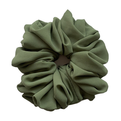 Großer Kopfstrauß aus Chiffon, Dickdarmring, Haarring