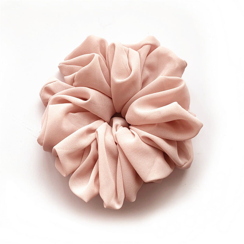 Großer Kopfstrauß aus Chiffon, Dickdarmring, Haarring