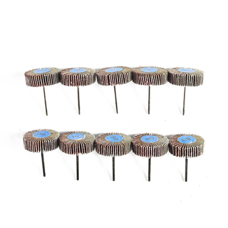 Rollladenschleifkopf mit Griff, Laufrad, Schleifscheibe