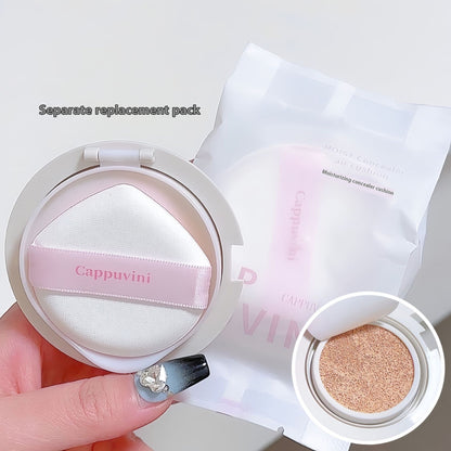 Cappuvini Feuchtigkeitsspendender Concealer, Air Cushion Concealer, mattes Nude-Make-up, mädchenhafter Stil, Studentinnen-Haushaltswaren
