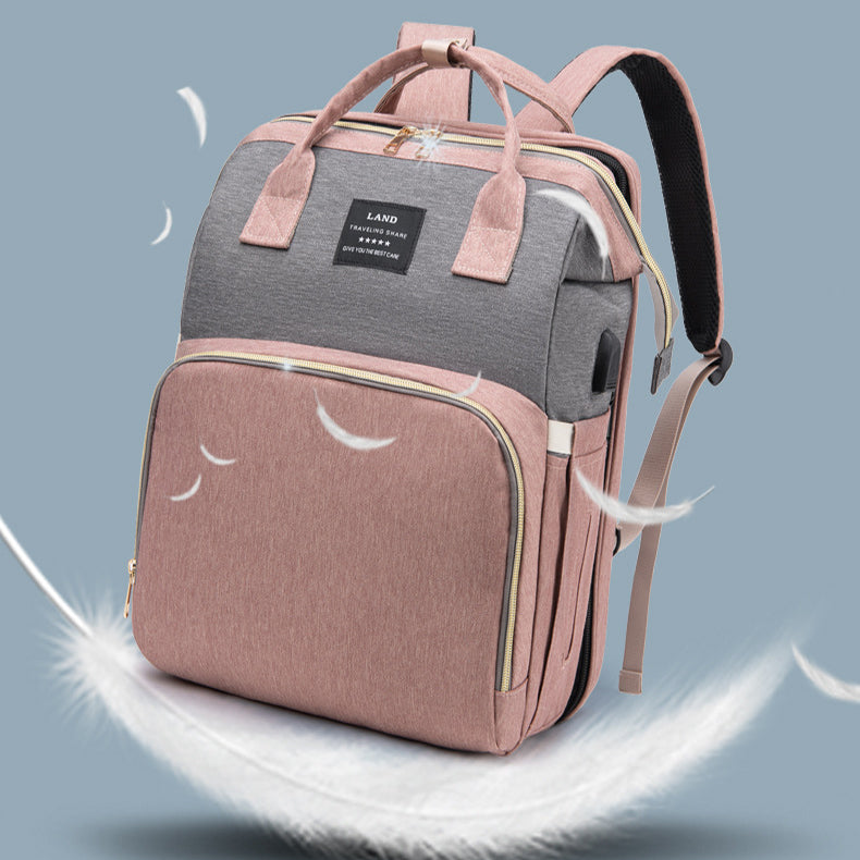 New Mummy Baby-Rucksack mit großem Fassungsvermögen, isolierte Tasche für Milchprodukte, Damen