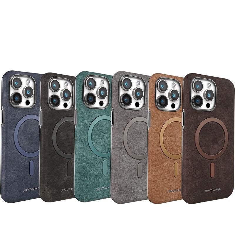 Galvanisierte Halbpackung Externe Magnetring-Handy-Schutzhülle